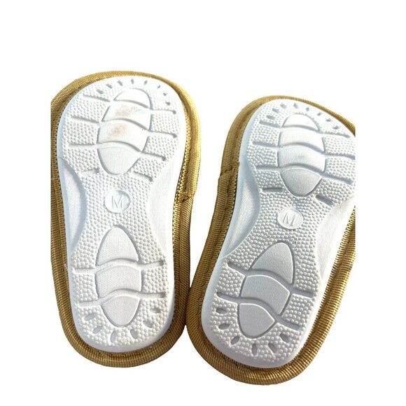 Baby Deer Toddler Girls Reindeer Christmas  Slippers Tan Size M 7 - Picture 4 of 5